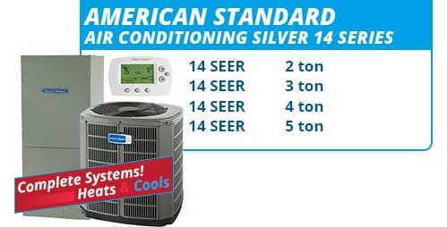 American Standard Silver 14 Series Units